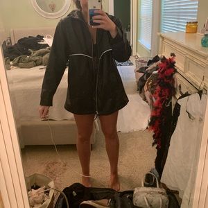 Black Charles River raincoat!!